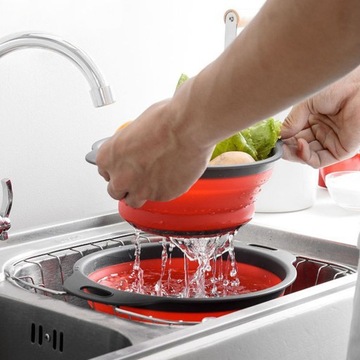 AG659J СИЛИКОНОВЫЙ ДУРШРУГ. СКЛАДНЫЕ 2 ШТ. СИНИЕ