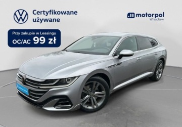 Volkswagen Arteon Fastback Facelifting 2.0 TSI 190KM 2021 Volkswagen Arteon Shooting Brake R-Line Pakiety, Podgrzewane 4 fotele, AC