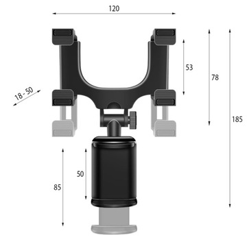 АВТОМОБИЛЬНЫЙ ДЕРЖАТЕЛЬ ЗЕРКАЛА ЗАДНЕГО ВИДА ДЛЯ ТЕЛЕФОНА