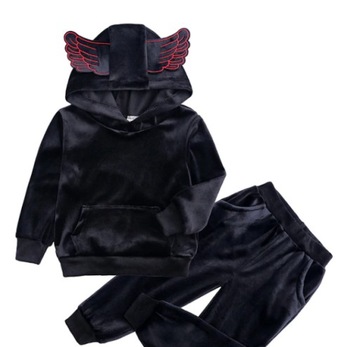 KOMPLET WELUROWY BLUZA Z KAPTUREM SPODNIE DRESY