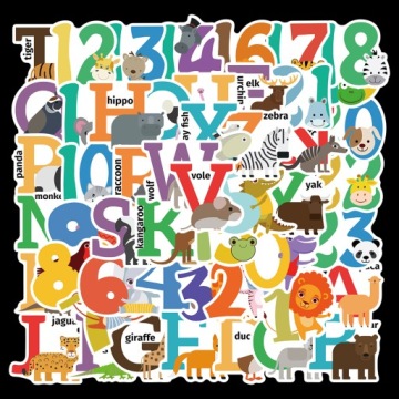 НАБОР НАКЛЕЕК STICKERBOMB МИКС АЛФАВИТ 50 ШТ