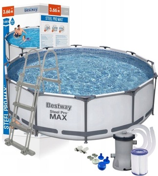 BESTWAY 56418 BASEN OGRODOWY STELAŻOWY 366x100cm