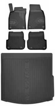 Set 77 Gumové rohože a rohože Audi A6 C6 Sedan 2004-2008