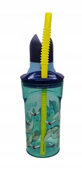 BLUEY I BINGO PIESKI KUBEK OZDOBNY ZE SŁOMKĄ FIGURKA 3D 360 ML NA PREZENT