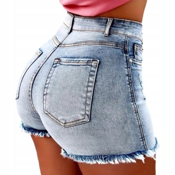 Letnie damskie spodenki jeansowe Modne szorty54_3