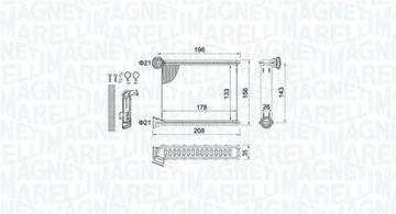 MAGNETI MARELLI 350218459000 NÁHRADA TEPLÁ TOPENÍ INTERIÉR