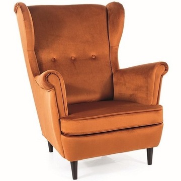 Fotel LORD Velvet Wenge/Cynamon do salonu