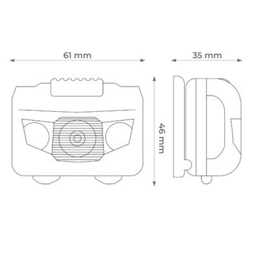 Светодиодная фара, 70 лм