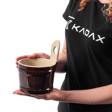 GARNEK KAMIONKOWY SKOPEK DO MLEKA 1L NACZYNIE NA ŻYWNOŚĆ KAMIONKA POLSKA