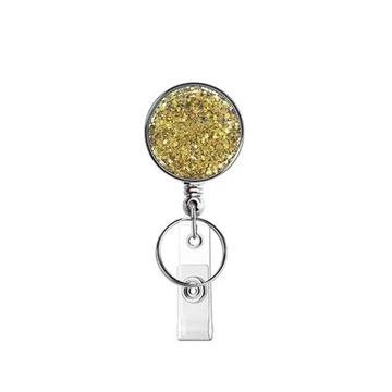 New Design 1 Piece Top Quality Fashion Glitter Retractable Nurse Badge