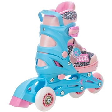 Роликовые коньки Регулируемые роликовые коньки 4в1 RAVEN Etta 27-30 LED Wheels