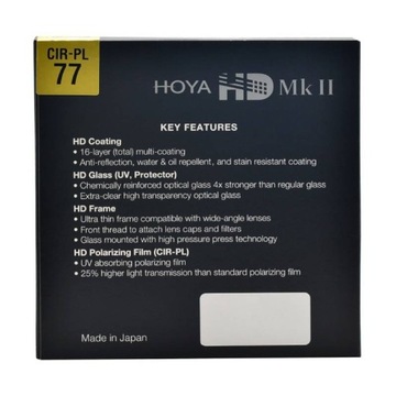 Поляризационный фильтр Hoya HD mk II CIR-PL 77 мм