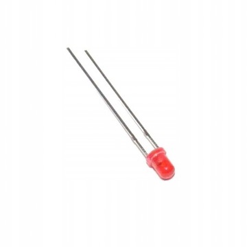 LED 3mm czerwony 68-100mcd x2szt