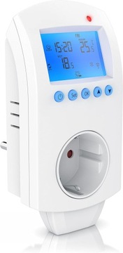 BEARWARE termostat gniazdkowy do urządzeń grzewczych z funkcją wi-fi