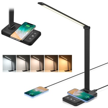 LAMPA LED KREŚLARSKA SZKOLNA BIURKOWA NA BIURKO 600lm