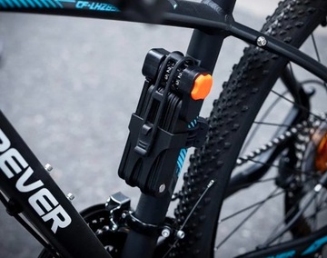 ВЕЛОСИПЕДНЫЙ ЗАМОК ДЛЯ ВЕЛОСИПЕДА, СКЛАДНОЙ КОМБИНИРОВАННЫЙ ЗАМОК, ЗАКАЛЕННАЯ СТАЛЬ