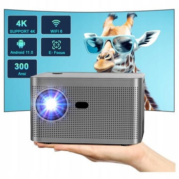 Projektor LCD Magcubic 4K 13000LM srebrny