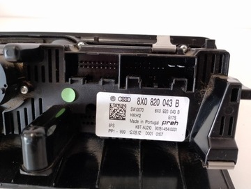 AUDI A1 8X PANEL KLIMATIZACE 8X0820043B
