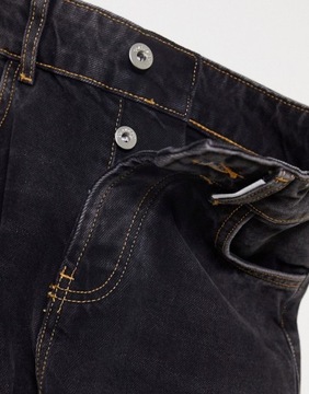 czarne spodnie jeansowe unisex W30