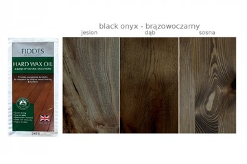 FIDDES Olejowosk drewniane meble podłogi HARD WAX OIL BLACK ONYX próbka 5ml