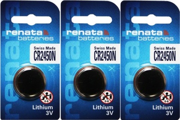 3x BATERIA LITOWA BATERIE 3V RENATA CR 2450 N