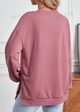 SHEIN РОЗОВЫЙ СВИТШОТ ДЛЯ МАТЕРИАЛОВ С ПРИНТОМ, 38 УШИНОК