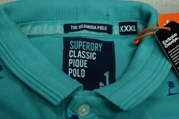 SUPERDRY CLASSIC BERMUDA PIQUE Męska Koszulka Polo XL %