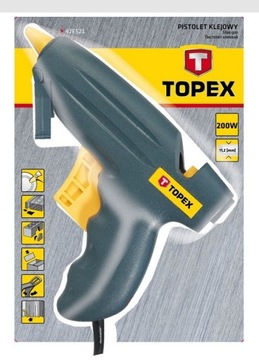 Клеевой пистолет TOPEX 11 мм, 200 Вт 42E521