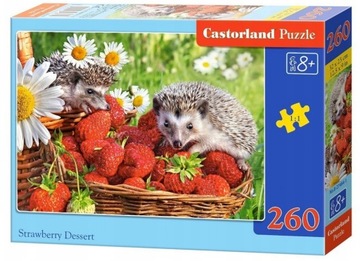 CASTORLAND PUZZLE 260 EL RODZINA JEŻYKÓW TRUSKAWKI