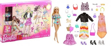 BARBIE KALENDARZ Adwentowy Lalka Niespodzianki