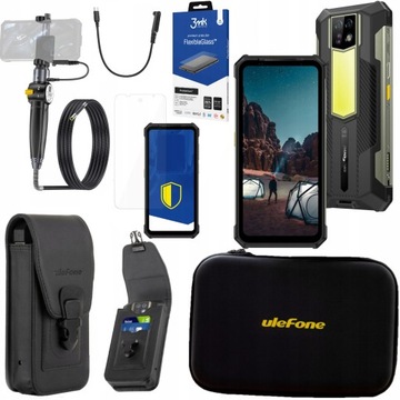 ULEFONE ARMOR 24 PANCERNY SMARTFON 12/256GB 64MP ENDOSKOP EC03 ETUI SZKŁO