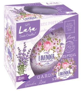 Świeca SANTO CANDLES LAVENDER kolekcja LARA 100G