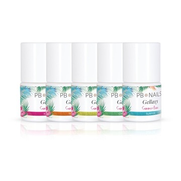 PB NAILS Zestaw 5 baz hybrydowych Summer Base 5ml