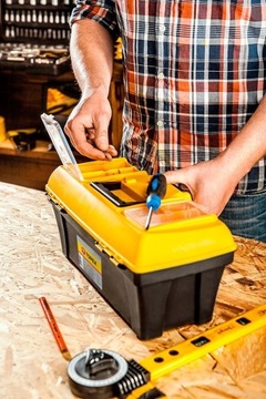 Ящик для инструментов 12 дюймов с органайзерами.