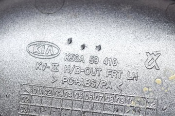 KIA CARNIVAL MK2 KV-II PŘEDNÍ LEVÉ DVEŘE VNĚJŠÍ KLIKA K53A59410 RHD