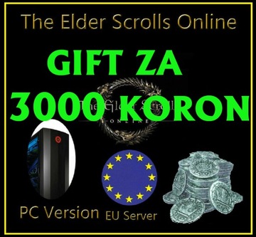 ESO The Elder Scrolls Online Korony Crown Gifty za 3000 Koron