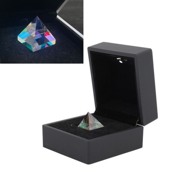 K9 оптическая стеклянная призма 20 мм в форме пирамиды, красочная призма 0M