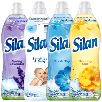 Silan Płyn do Płukania Tkanin Zestaw Mix 4 sztuki RÓŻNE WARIANTY 3520 ml