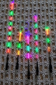 Комплект из 5 светящихся гибких антенн + 5 аккумуляторов