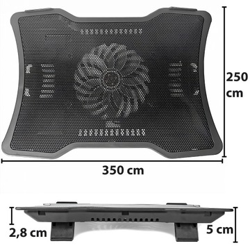 ОХЛАЖДАЮЩАЯ ПОДСТАВКА ДЛЯ НОУТБУКА со светодиодной подсветкой USB