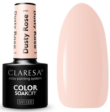 Claresa Lakier Hybrydowy do paznokci DUSTY ROSE 1
