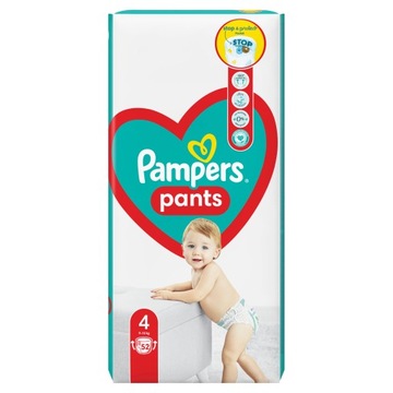 PAMPERS Подгузники PANTS 4 подгузника 52 шт.