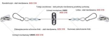 5M Z5 Single Terrace Currace Crode Crole на линии вену для занавесок для террасы