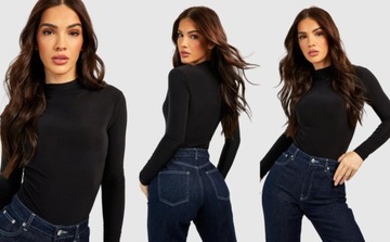 4E0B26 P27 BOOHOO CZARNE BODY SLINKY S