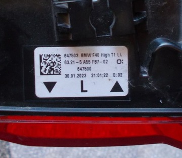 BMW 1 F40 19+ SVĚTLO ZADNÍ LEVÝ LED EVROPA