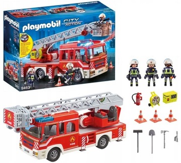 НАБОР ПОЖАРНОЙ МАШИНЫ PLAYMOBIL С ЛЕСТНИЧНЫМИ БЛОКАМИ 9463
