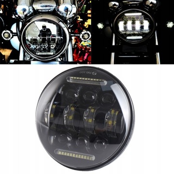 REFLEKTOR LAMPA LED PRZEDNIA HOMOLOGACJA MOTOCYKL