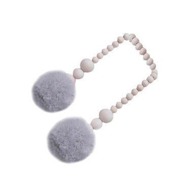 Скандинавский подвесной декор, занавеска для кровати, деревянные бусины, шар