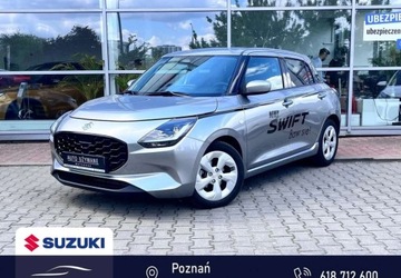 Suzuki Swift VI Hatchback Facelifting 1.2 DualJet SHVS 83KM 2024 Suzuki Swift Premium Plus 1.2 mild Hybrid 5MT Srebrny Auto demonstracyjne