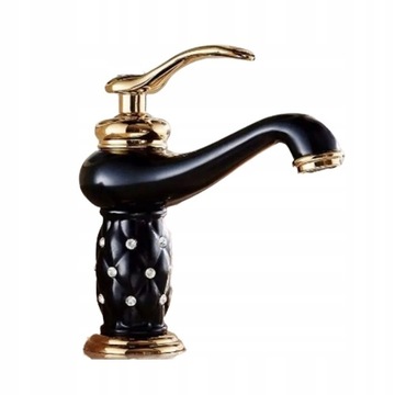Bateria umywalkowa czarna Old Retro Black